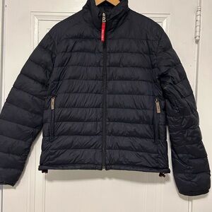 Bogner Men's Navy Puffer Jacket with Red Details